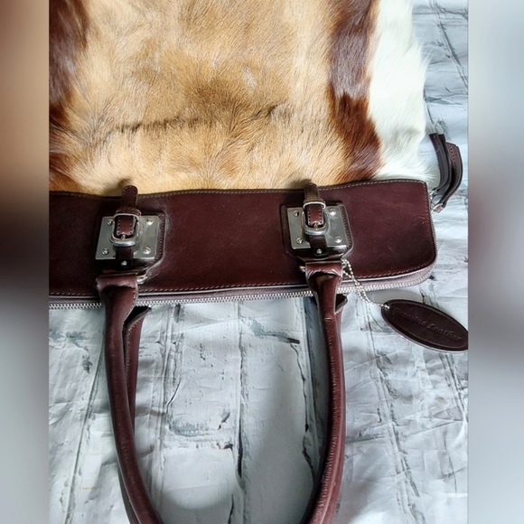 Wilson's Leather Springbok Fur and Brown Leather Bag - Picture 7 of 9